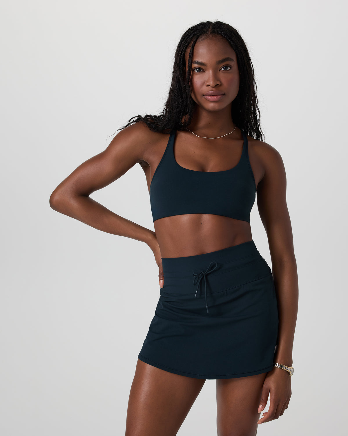 Yosemite Bra Ink Strappy Sports Bra - Vuori