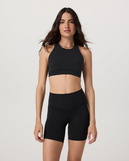 Vuori AllTheForm™ High Neck Bra Black Sports Bra - Vuori
