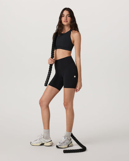 Vuori AllTheForm™ High Neck Bra Black Sports Bra - Vuori