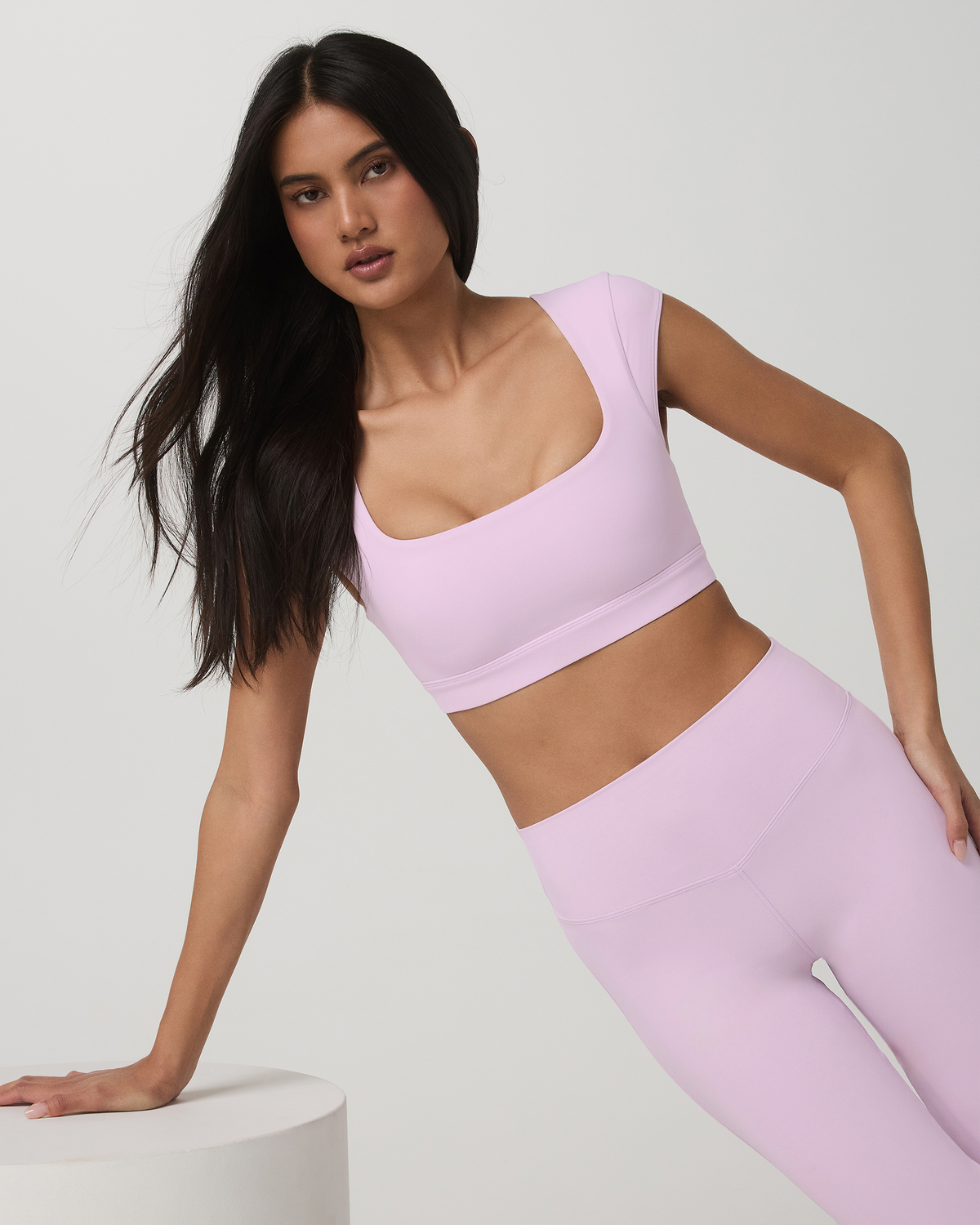 Vuori AllTheForm™ Short Sleeve Bra Women's Orchid Whisper Bra - Vuori