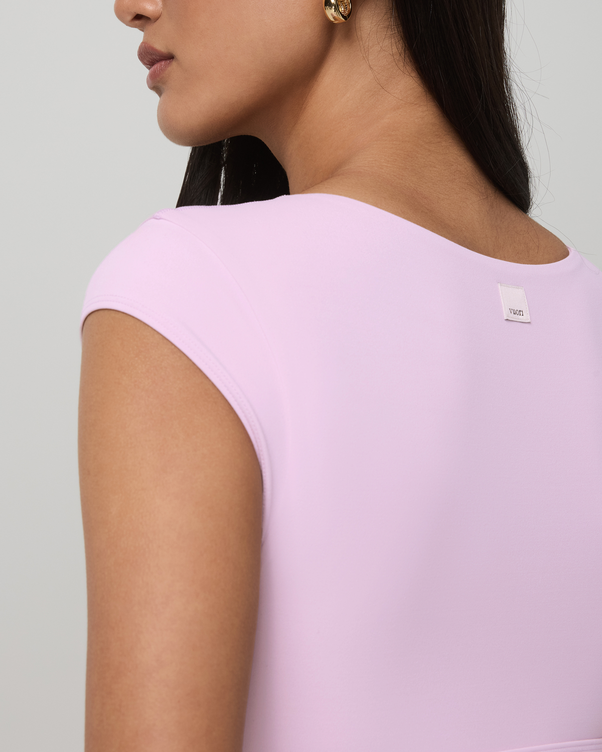 Vuori AllTheForm™ Short Sleeve Bra Women's Orchid Whisper Bra - Vuori