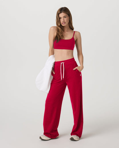 Halo Essential Bra Women's Strawberry Heather Sports Bra - Vuori