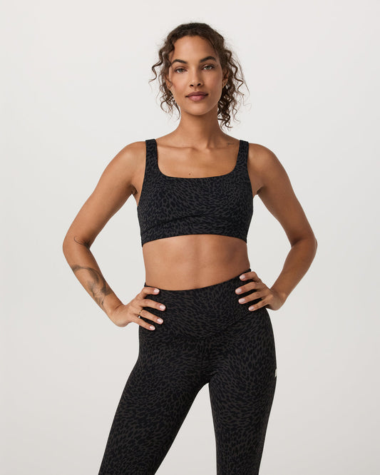 Vuori AllTheForm™ Bra Black Blurred Torrent Sports Bra - Vuori