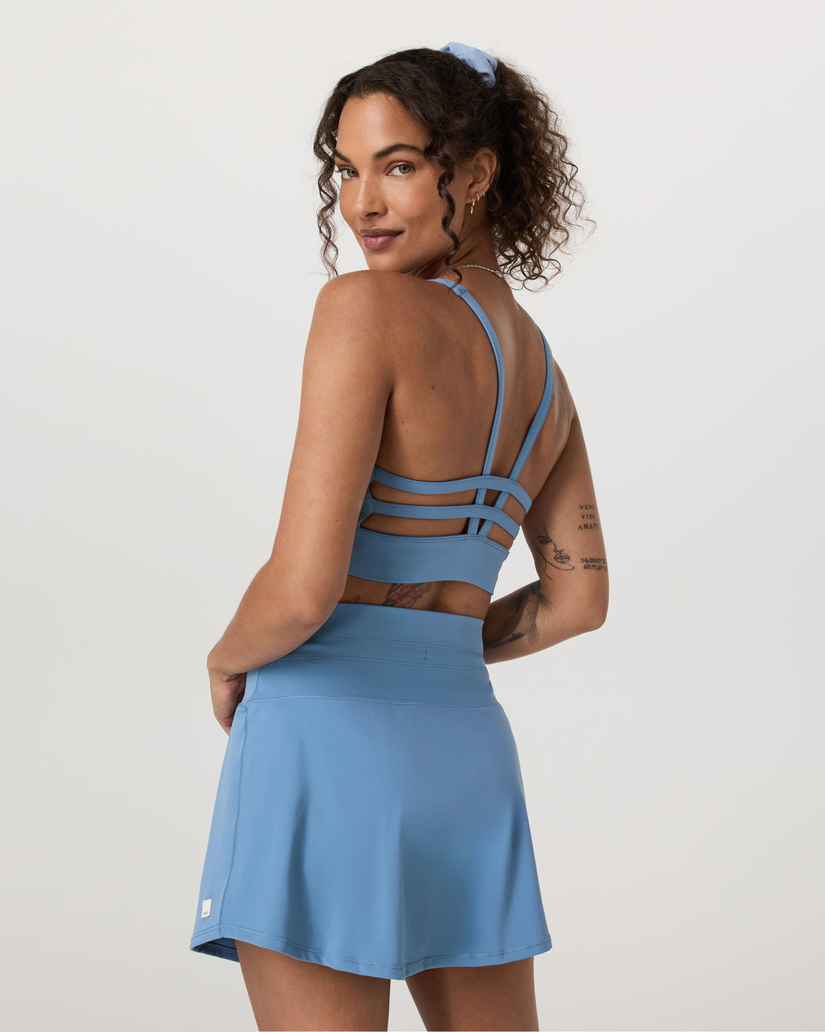 Yosemite Longline Bra Light French Blue Sports Bra - Vuori