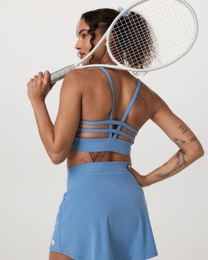 Yosemite Longline Bra Light French Blue Sports Bra - Vuori