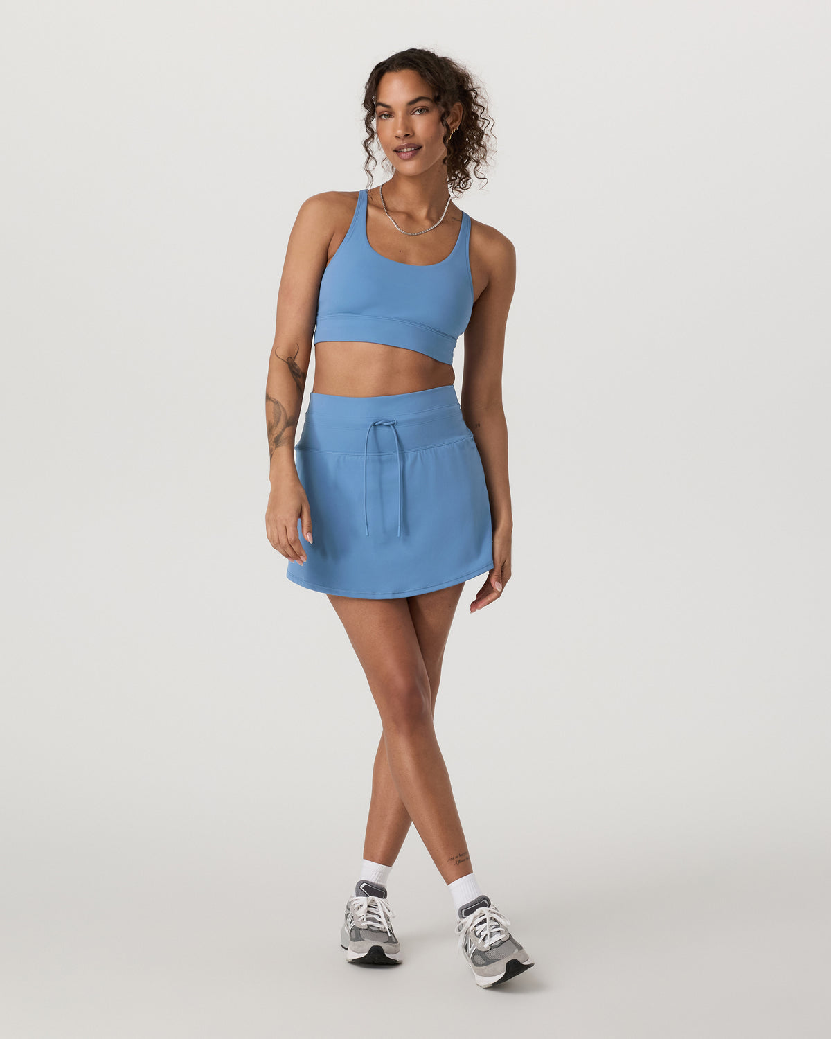 Yosemite Longline Bra Light French Blue Sports Bra - Vuori