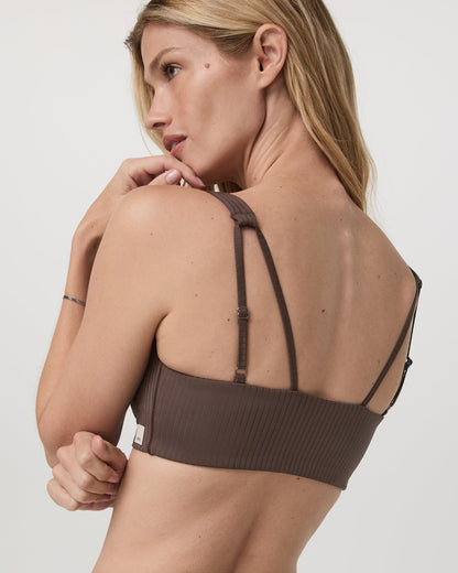Inversion Rib Bra Women's Java Sports Bra - Vuori