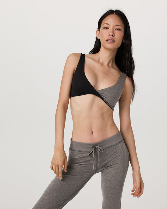 Halo Reversible Bra Women's Chia Heather Sports Bra - Vuori