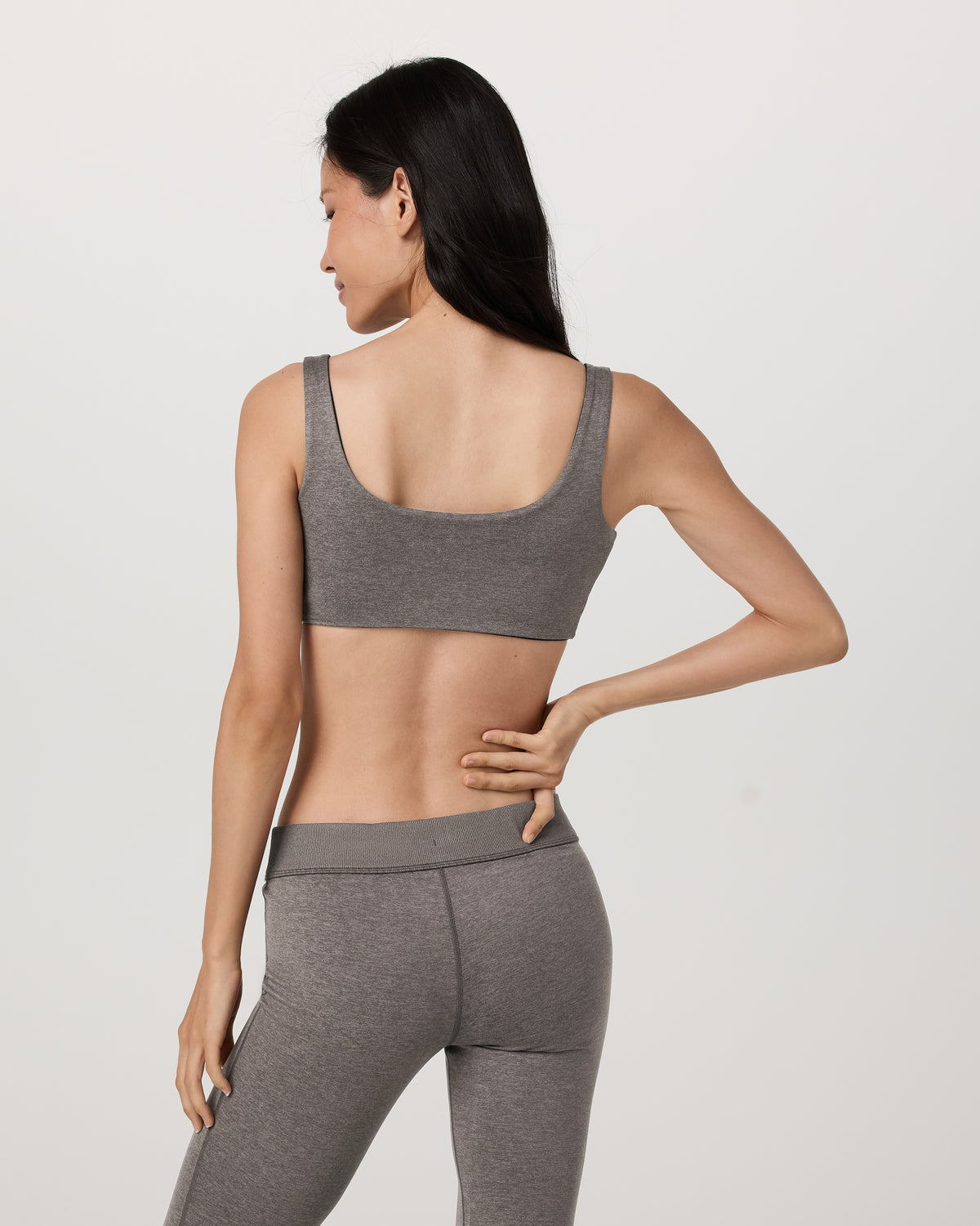 Halo Reversible Bra Women's Chia Heather Sports Bra - Vuori