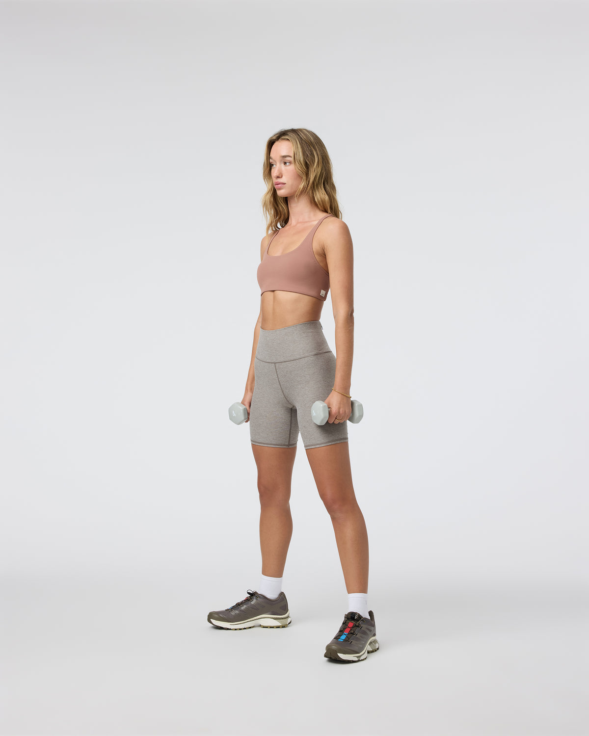 Yosemite Bra Sedona Brown Strappy Sports Bra - Vuori