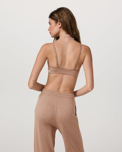 Halo Essential Bra Women's Nutmeg Heather Sports Bra - Vuori