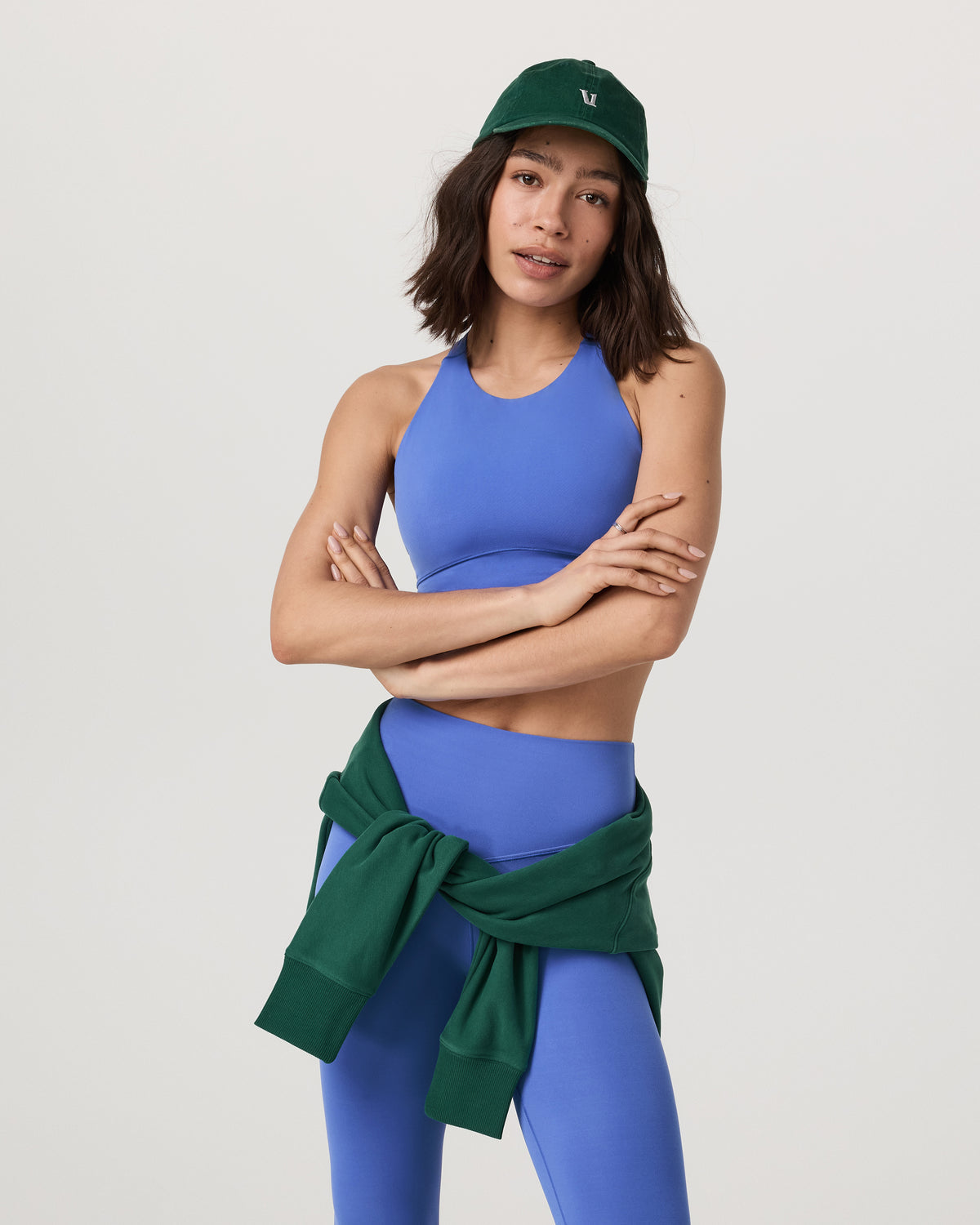 Vuori AllTheForm™ High Neck Bra Bright Iris Sports Bra - Vuori
