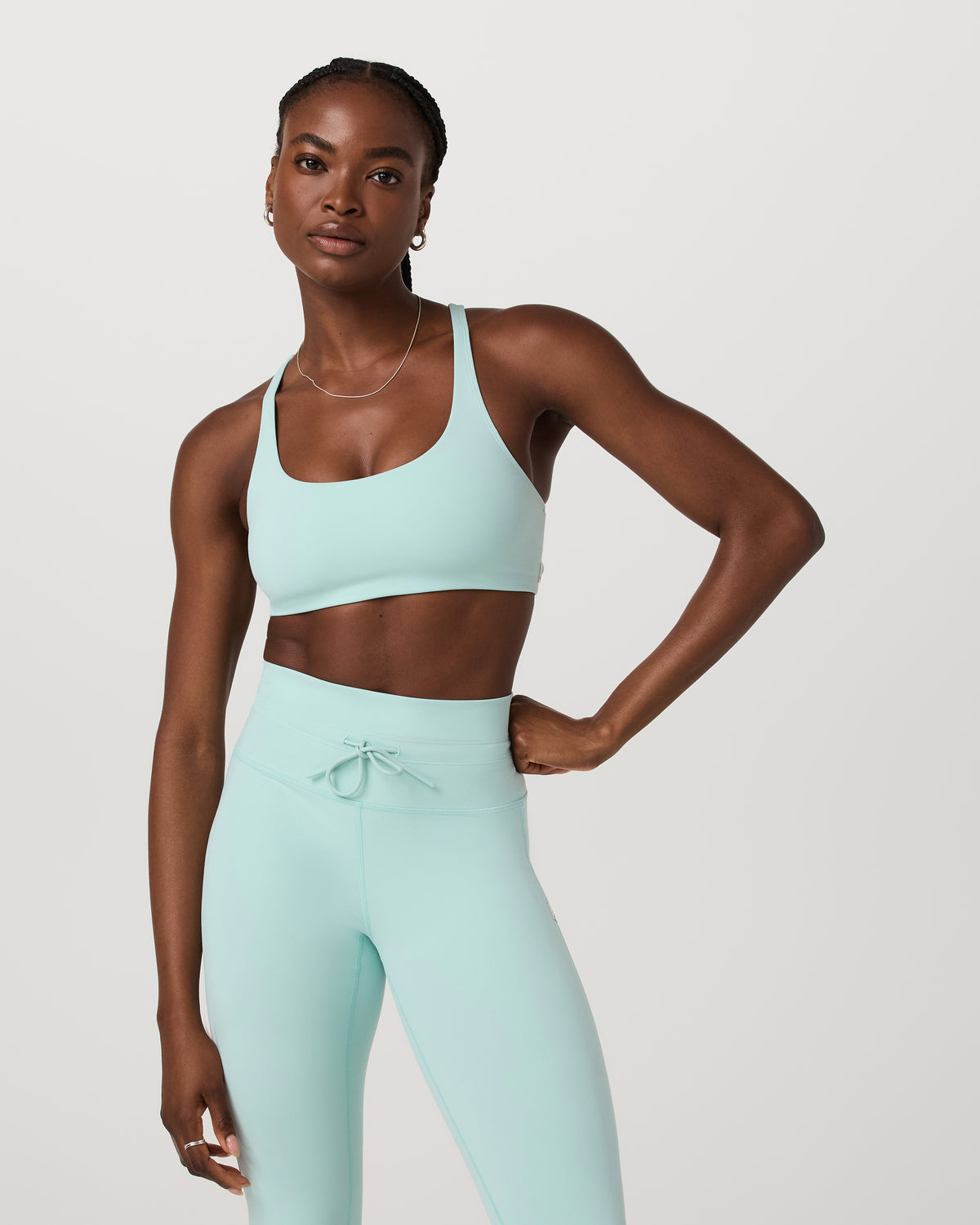 Yosemite Bra Women's Spearmint Strappy Sports Bra - Vuori