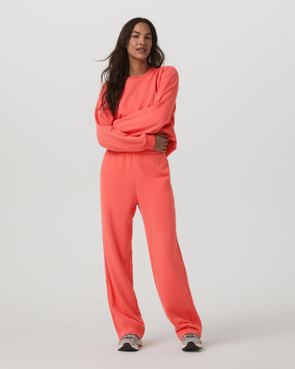 Sedona Straight Leg Sweatpant Women's Bright Coral Pant - Vuori