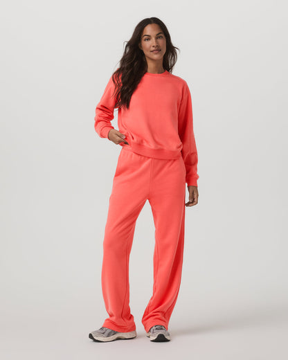 Sedona Straight Leg Sweatpant Women's Bright Coral Pant - Vuori
