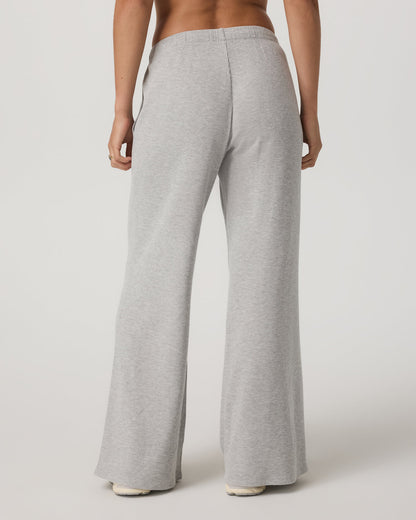 Waffle Wideleg Pant Women's Light Grey Waffle Knit Pants - Vuori