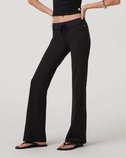 Halo Flare Pant Women's Solid Black Pants - Vuori