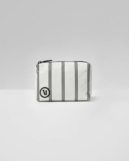 ALOHA-Mini Pouch Black Charter Stripe - Vuori
