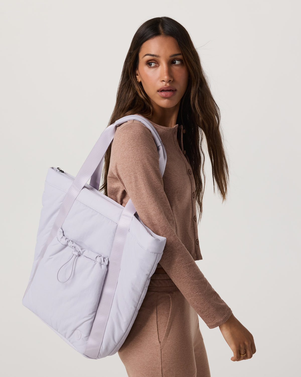 All Around Tote Large Tote Bag in Lavender Ice - Vuori
