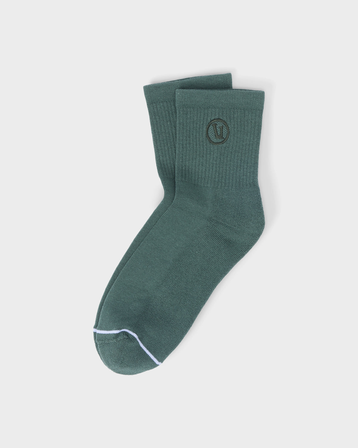 Half Crew Sock 2.0 Agate Green Performance Socks - Vuori