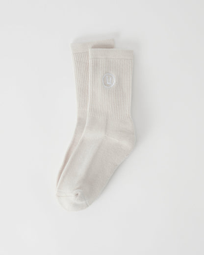 Half Crew Sock Salt Heather - Vuori