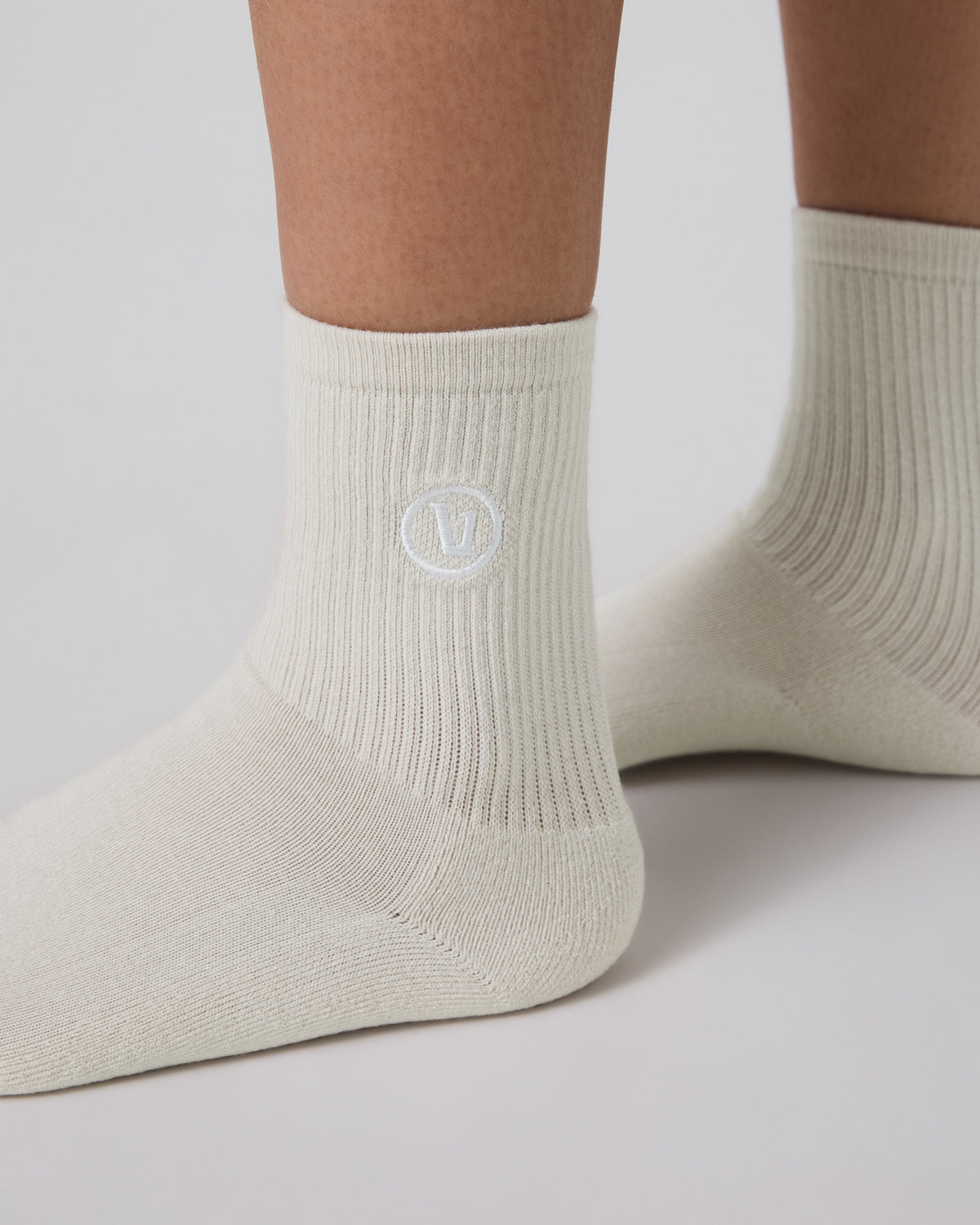 Half Crew Sock Salt Heather - Vuori