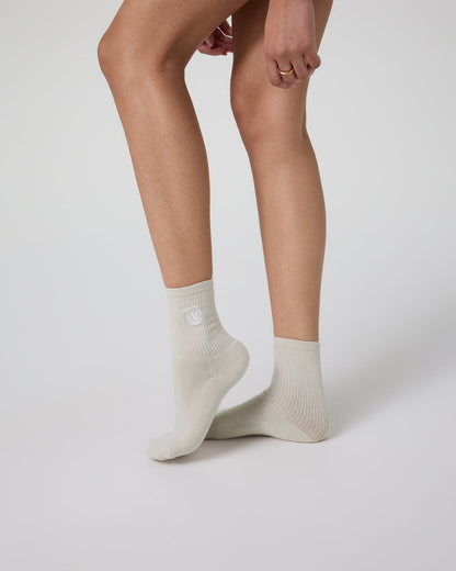 Half Crew Sock Salt Heather - Vuori