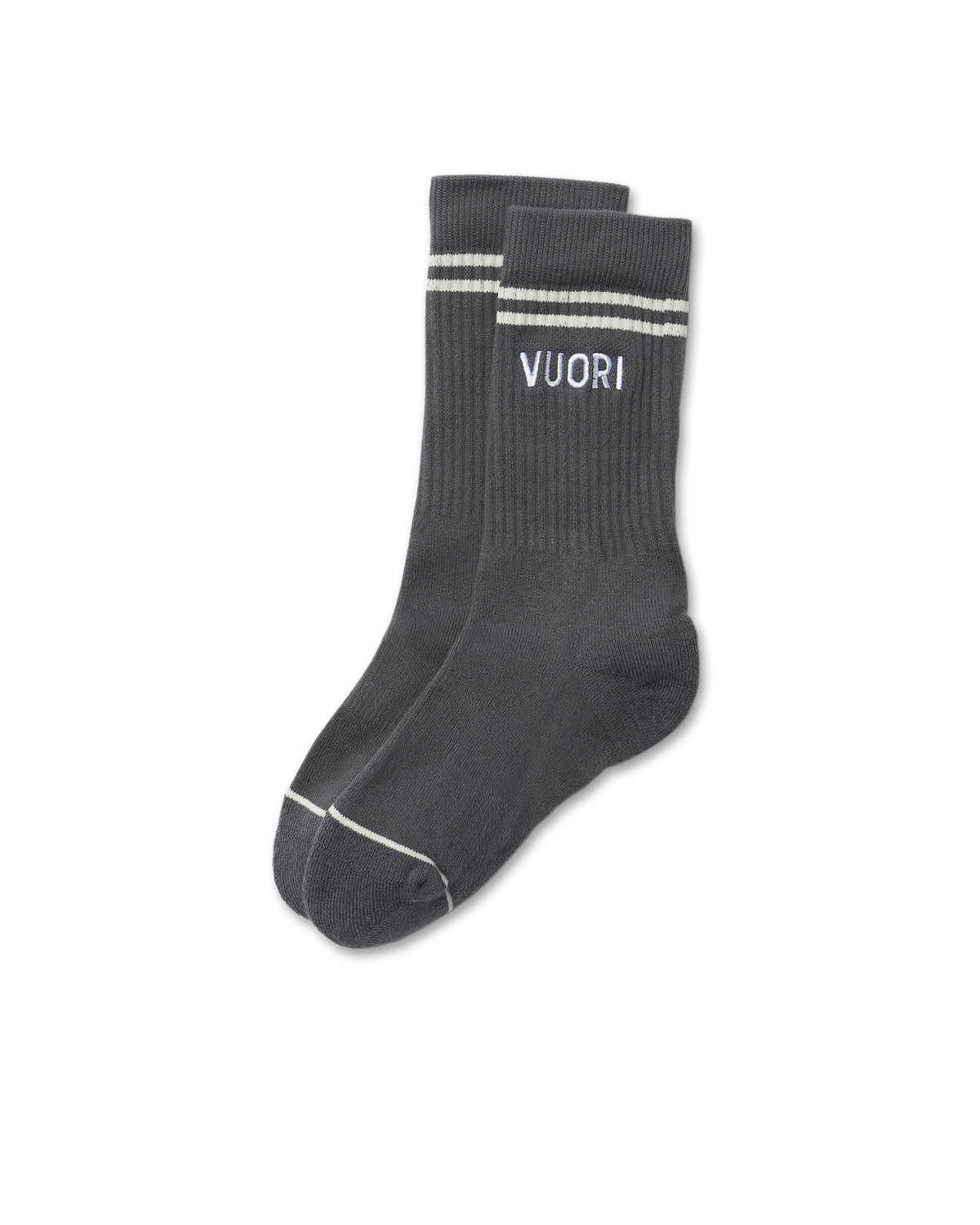 Vuori Crew Sock Charcoal Performance Crew Socks - Vuori