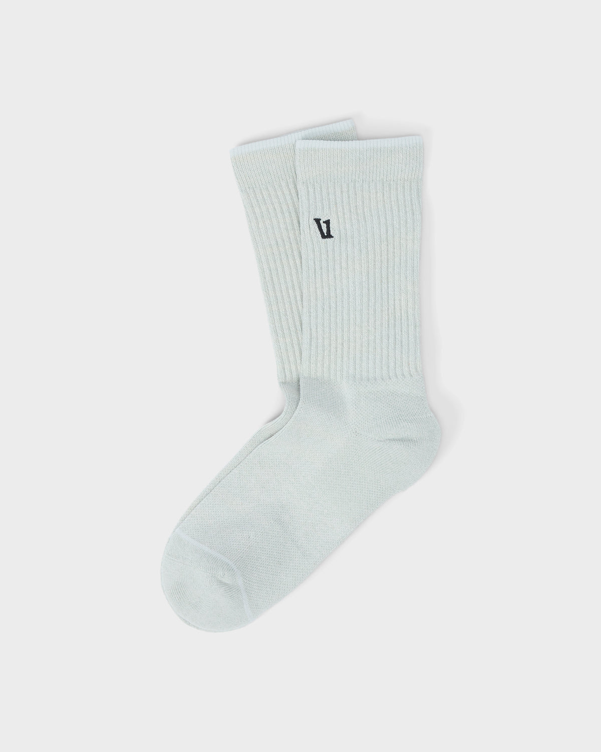 V1 Crew Sock 2.0 Storm Blue Heather Performance Socks - Vuori