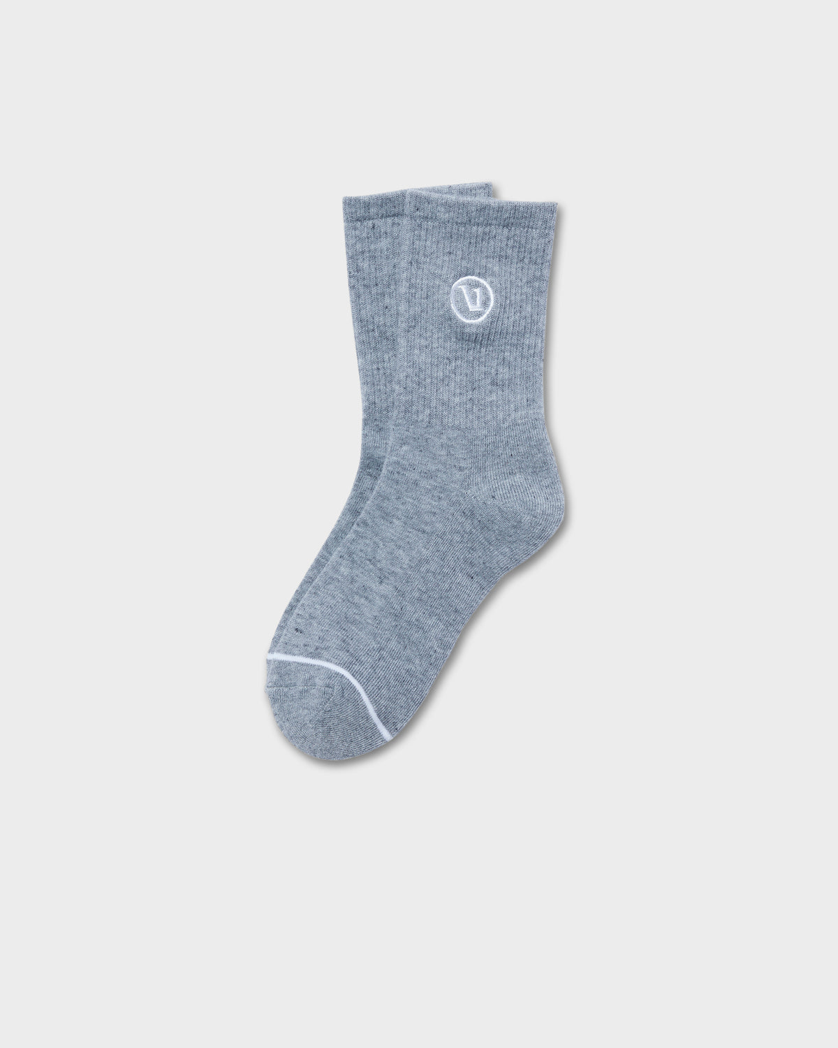 Half Crew Sock 2.0 Light Heather Grey Performance Socks - Vuori