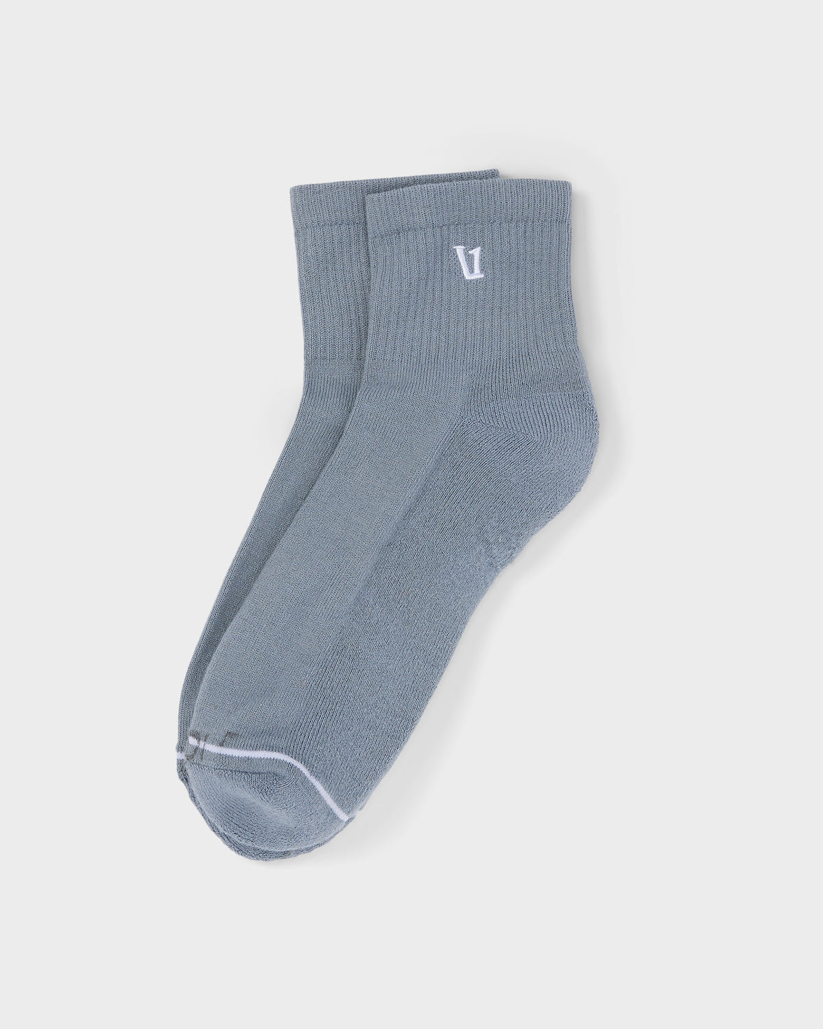 Quarter Crew V1 Sock Slate Blue Crew Socks - Vuori