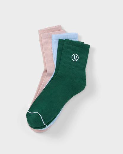 Half Crew Sock Viridian Socks - Vuori