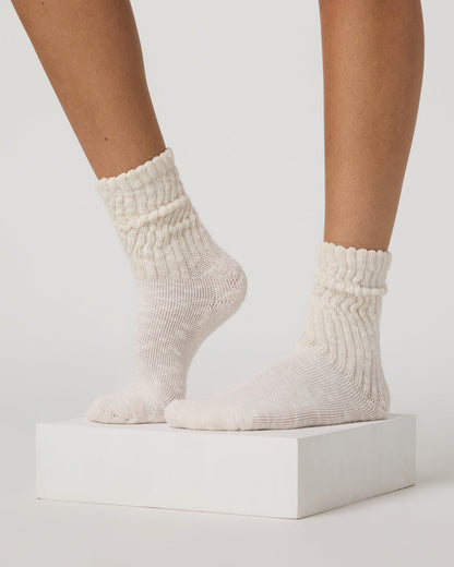 Cozy Sock Plush, Soft Marshmallow Heather Sock - Vuori