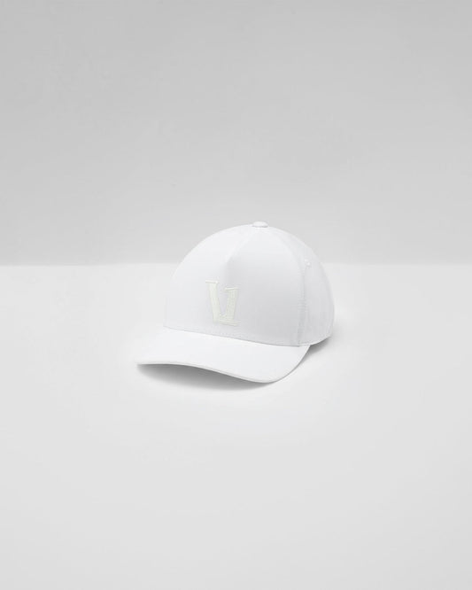 Magnitude Hat White Adjustable Snapback - Vuori