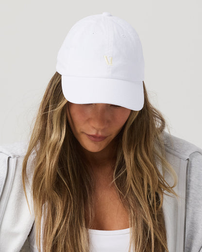 Vuori Dad Hat Low Profile White Hat - Vuori