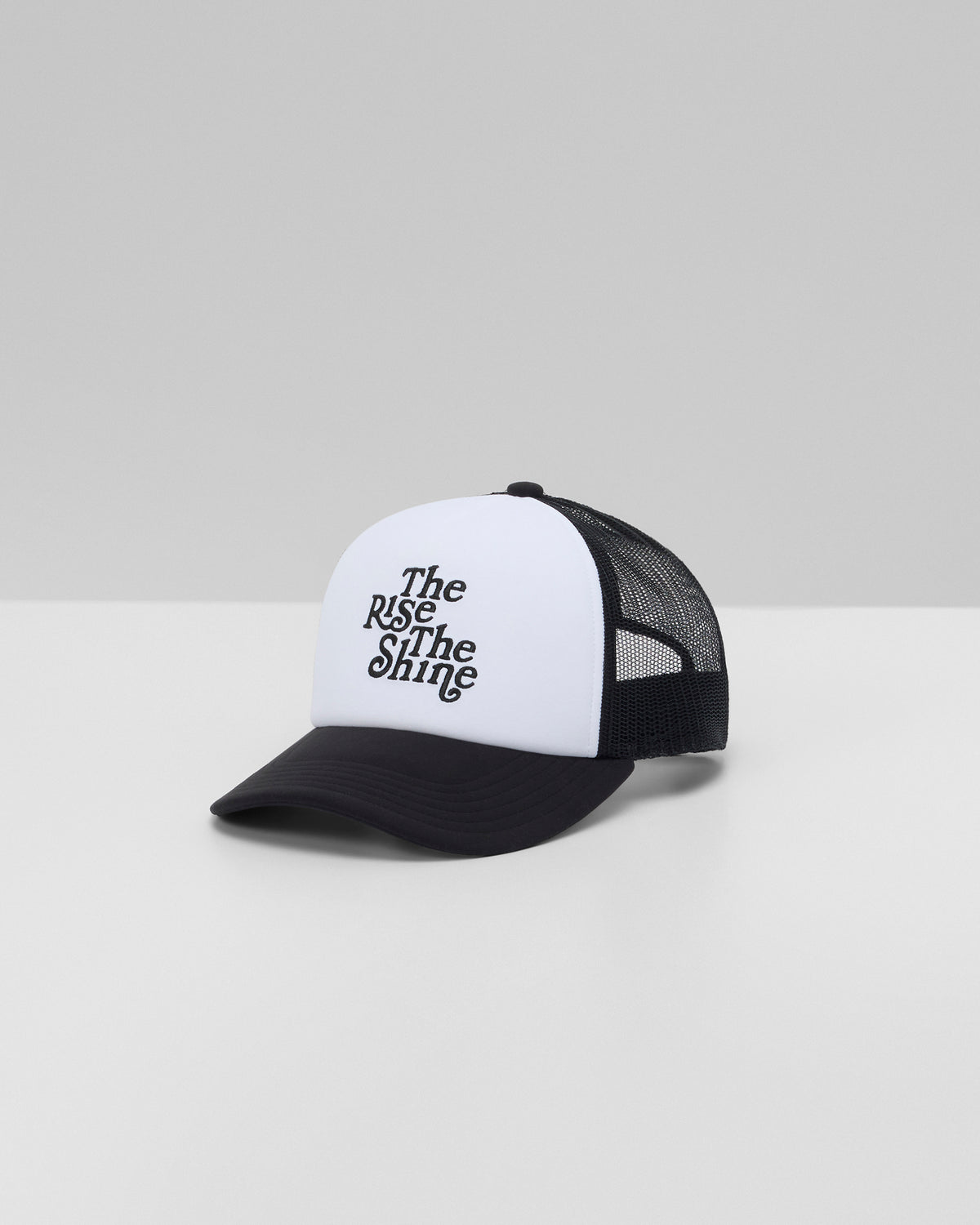 The Rise The Shine Trucker Hat Black Trucker Hat - Vuori