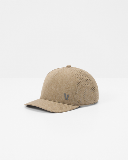 V1 Water Tech Hat Sorrel Brown Heather Five-Panel Hat - Vuori