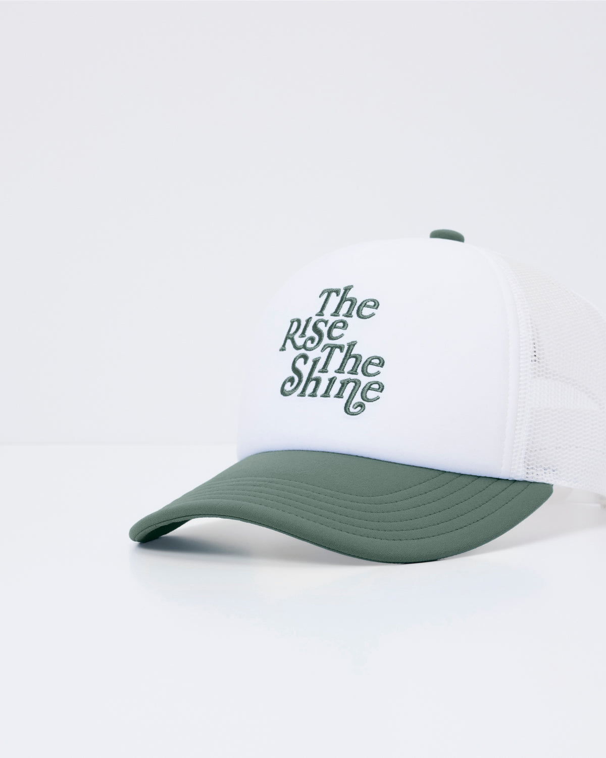 The Rise The Shine Trucker Hat Agate Green Trucker Hat - Vuori