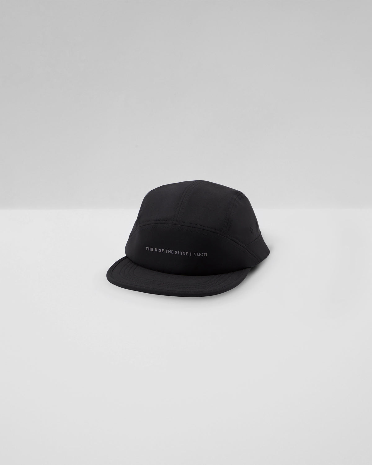 Trail Run Cap Black 7-Panel Running Hat - Vuori