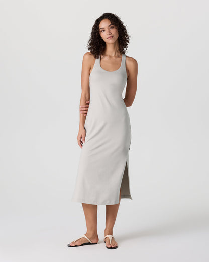 Halo Racerback Dress Ecru Heather - Vuori