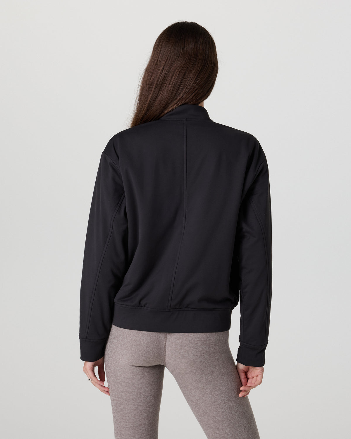 Halo Basin Bomber Women's Solid Black Jacket - Vuori