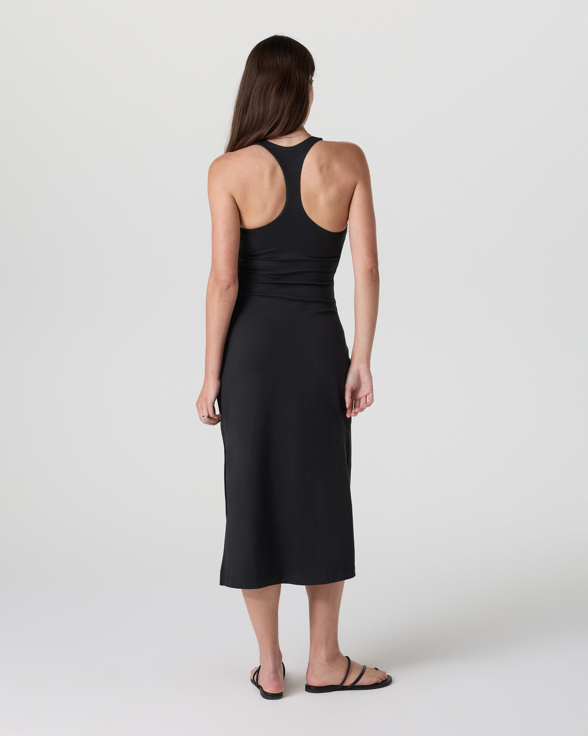 Halo Racerback Dress Solid Black - Vuori