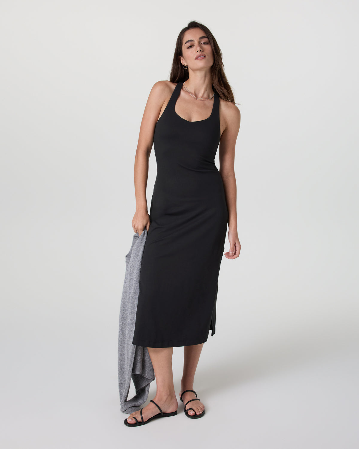Halo Racerback Dress Solid Black - Vuori