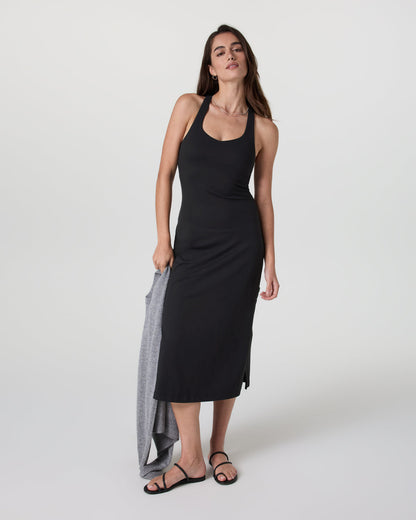Halo Racerback Dress Solid Black - Vuori