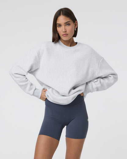 Restore Oversized Crew 2.0 Pale Grey Heather - Vuori