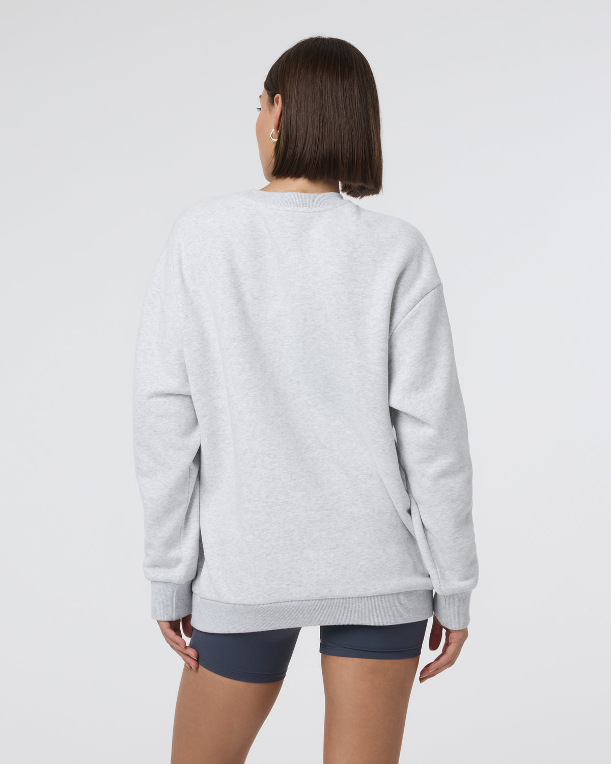Restore Oversized Crew 2.0 Pale Grey Heather - Vuori
