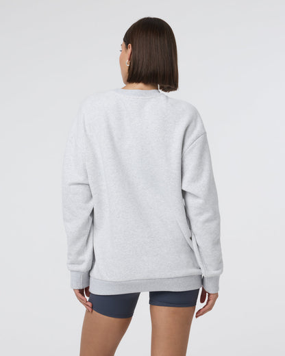 Restore Oversized Crew 2.0 Pale Grey Heather - Vuori