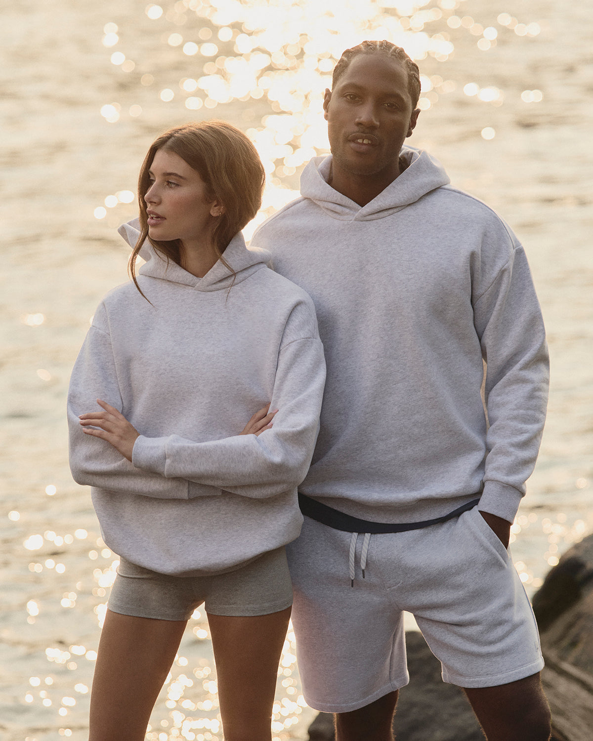 Restore Oversized Hoodie Pale Grey Heather - Vuori