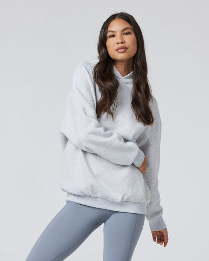 Restore Oversized Hoodie Pale Grey Heather - Vuori