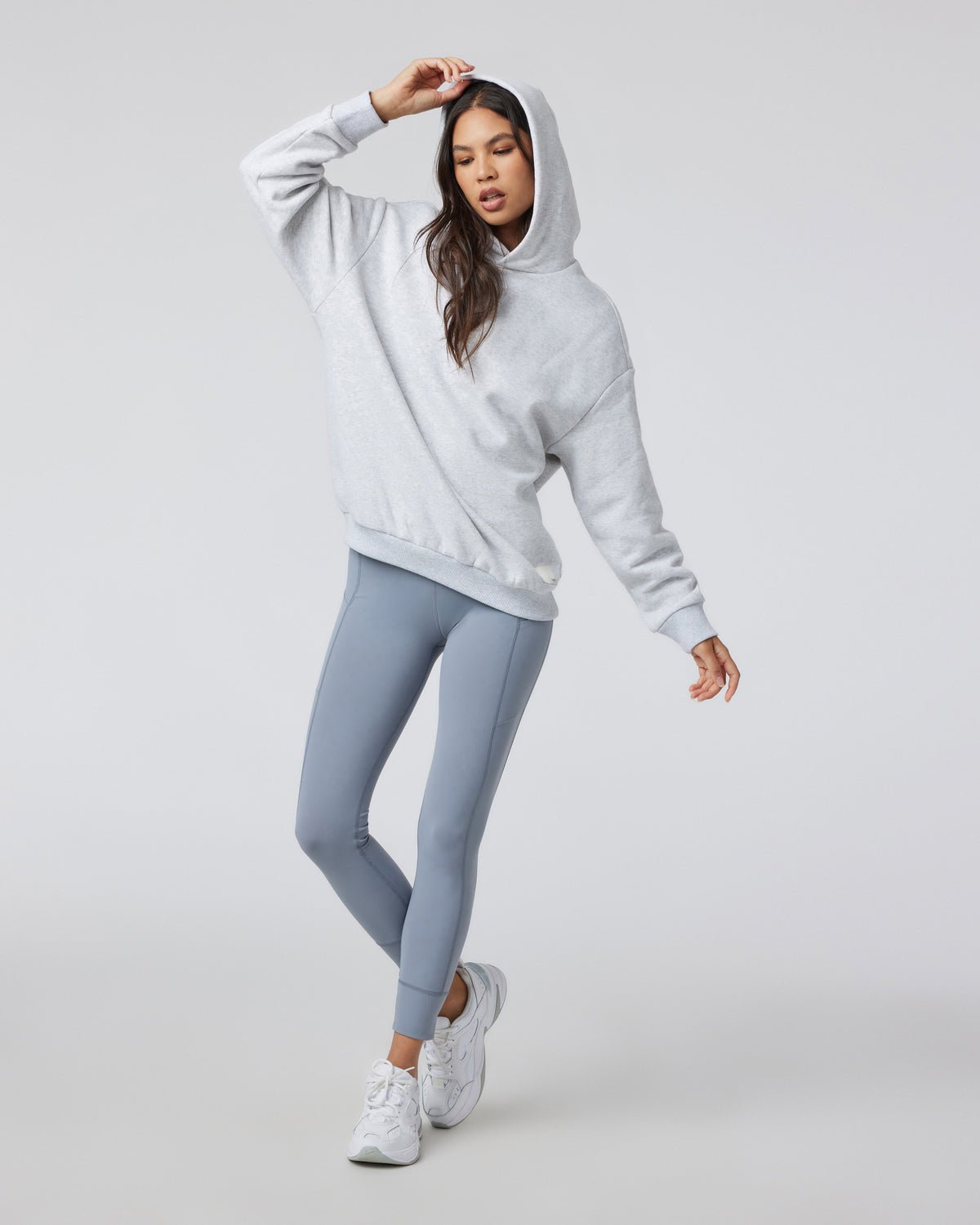 Restore Oversized Hoodie Pale Grey Heather - Vuori